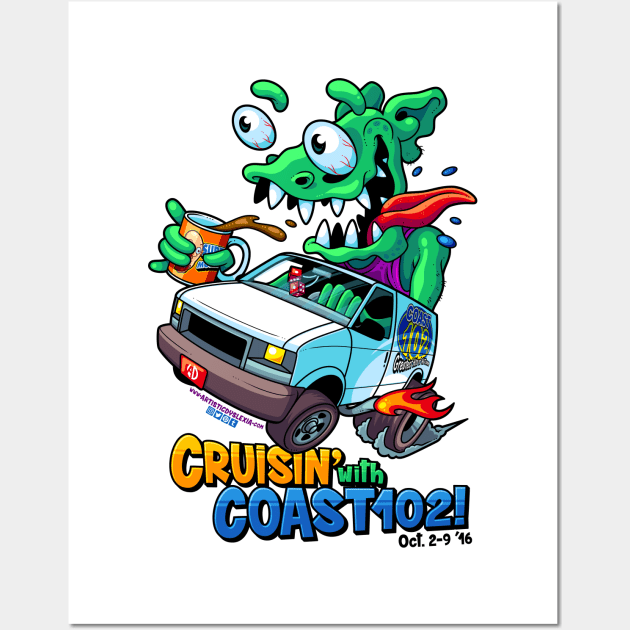 Cruisin' with Coast 102 - 2016 Wall Art by ArtisticDyslexia